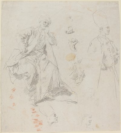 Caliph Aladin and His Counselors by Giovanni Battista Piazzetta