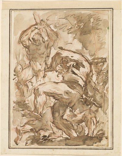 A Battle of Nude Men by Giovanni Battista Piranesi