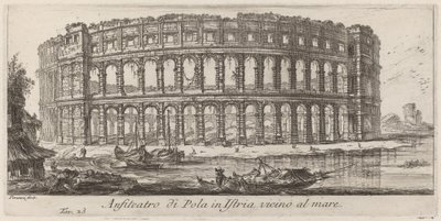 Amphitheater of Pula in Istria by Giovanni Battista Piranesi