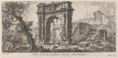 Arch of Pola in Istria by Giovanni Battista Piranesi