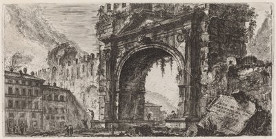 Arch of Rimini Built by Augustus by Giovanni Battista Piranesi