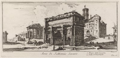 Arch of Septimius Severus by Giovanni Battista Piranesi