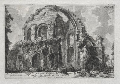 Remains of the Temple of Minerva Medica by Giovanni Battista Piranesi