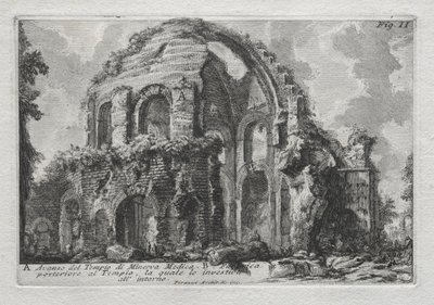 Remains of the Temple of Minerva Medica by Giovanni Battista Piranesi