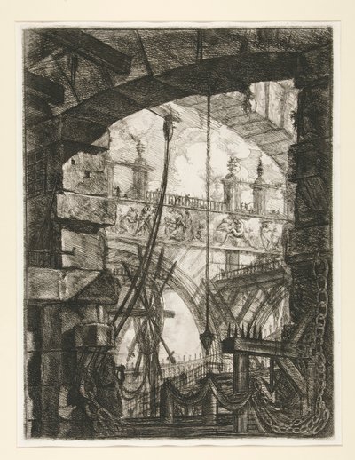 Carceri, IV: The Grand Piazza by Giovanni Battista Piranesi