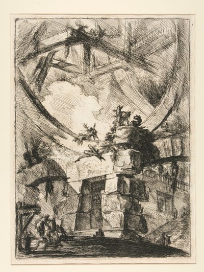 Carceri, IX: The Giant Wheel by Giovanni Battista Piranesi