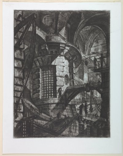 Carceri Series, Plate III by Giovanni Battista Piranesi