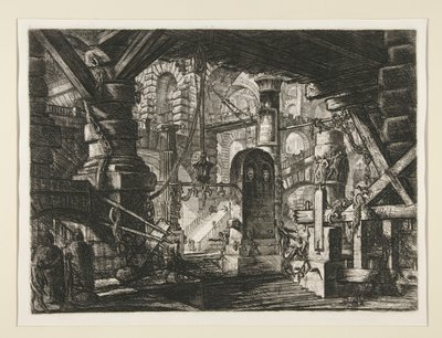 The Pier with Chains by Giovanni Battista Piranesi