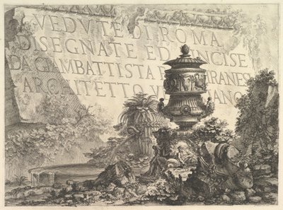Frontispiece Title Page by Giovanni Battista Piranesi