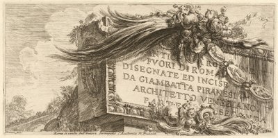 Frontispiece for Parte Seconda by Giovanni Battista Piranesi