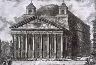 Pantheon of Agrippa, Rome by Giovanni Battista Piranesi