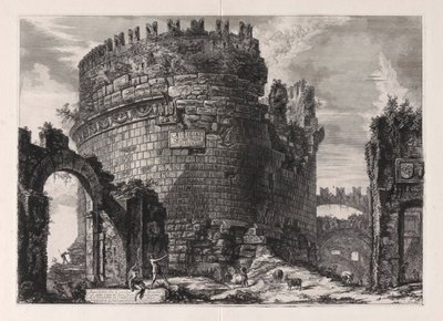 Tomb of Cecilia Metella by Giovanni Battista Piranesi