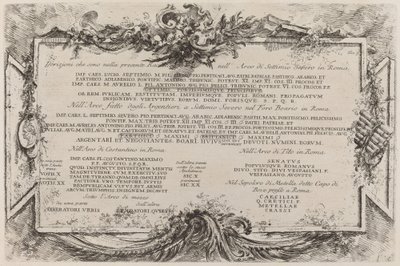 Text Plate by Giovanni Battista Piranesi