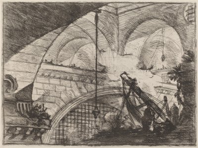 The Arch with a Shell Ornament by Giovanni Battista Piranesi