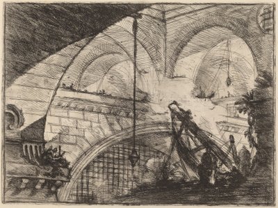 The Arch with a Shell Ornament by Giovanni Battista Piranesi