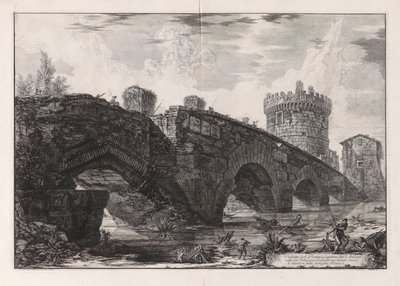 View of the Lugano Bridge on the by Giovanni Battista Piranesi