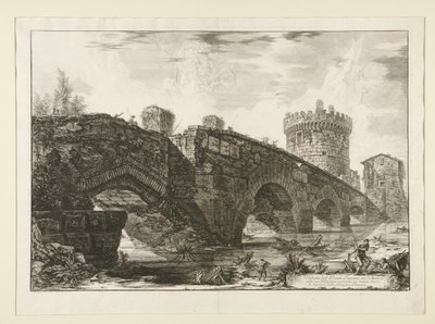 View of the Lugano Bridge by Giovanni Battista Piranesi