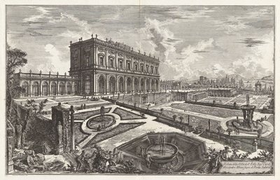 View of the Villa by Giovanni Battista Piranesi