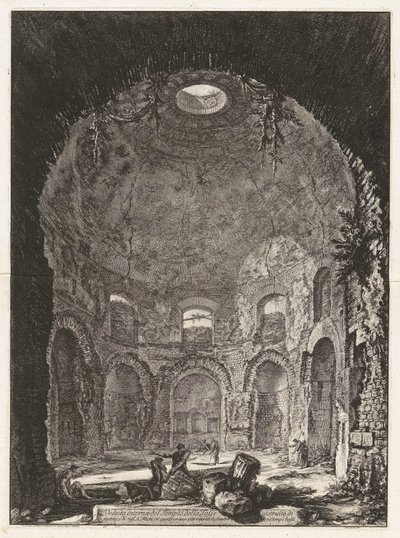 Internal View of the Temple of Tosse by Giovanni Battista Piranesi