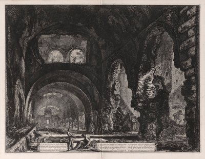 Internal View of the Villa of Maecenas by Giovanni Battista Piranesi