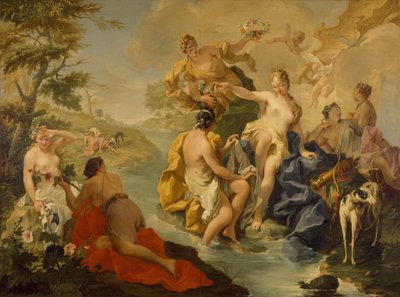 Diana and Actaeon by Giovanni Battista Pittoni