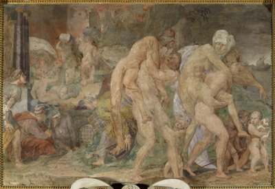The Twins of Catania by Giovanni Battista Rosso Fiorentino