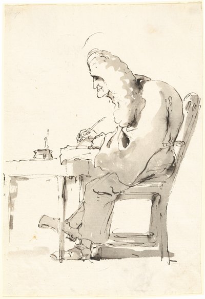 A Venetian Lawyer at His Desk by Giovanni Battista Tiepolo