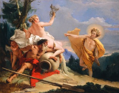 Apollo Pursuing Daphne by Giovanni Battista Tiepolo