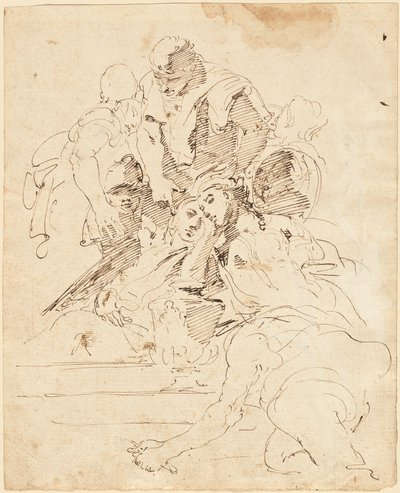 Classical Figures Gathered around an Urn by Giovanni Battista Tiepolo