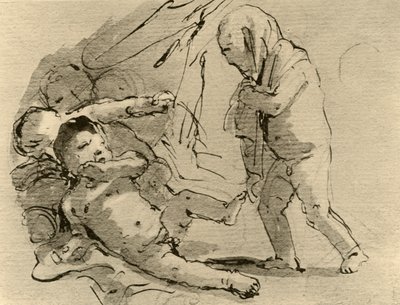 Cupid Frightening Other Children, c. 1757 by Giovanni Battista Tiepolo