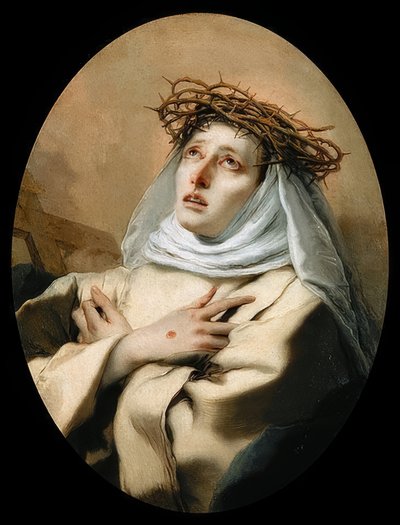 Saint Catherine of Siena by Giovanni Battista Tiepolo