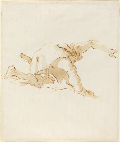 Figure on a Cloud by Giovanni Battista Tiepolo