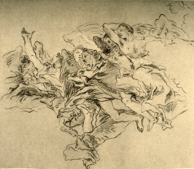 Group of Hovering Angels by Giovanni Battista Tiepolo