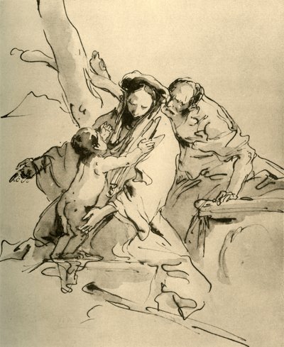 Holy Family, mid 18th century by Giovanni Battista Tiepolo