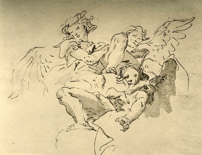 Hovering Angels by Giovanni Battista Tiepolo