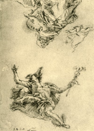 Mercury and Painting by Giovanni Battista Tiepolo