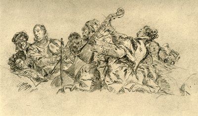 Musicians by Giovanni Battista Tiepolo