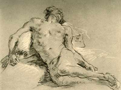 Nude Resting by Giovanni Battista Tiepolo