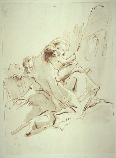 Rest on the Flight into Egypt by Giovanni Battista Tiepolo