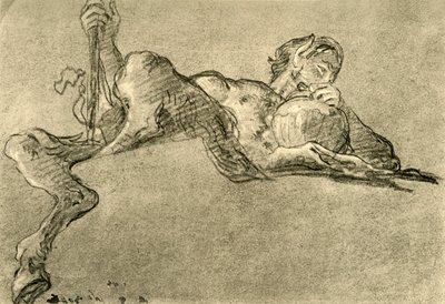Satyr with wine jug, c1761 by Giovanni Battista Tiepolo