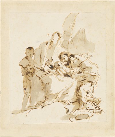 The Holy Family by Giovanni Battista Tiepolo