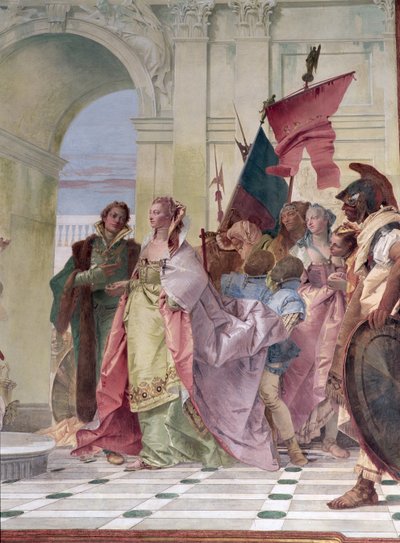 The Magnanimity of Scipio (detail) by Giovanni Battista Tiepolo