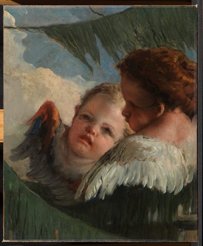 Two Heads of Angels by Giovanni Battista Tiepolo