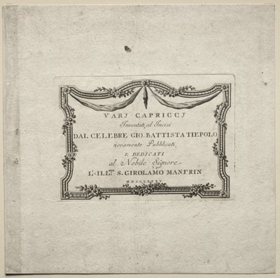 Various Caprices by Giovanni Battista Tiepolo