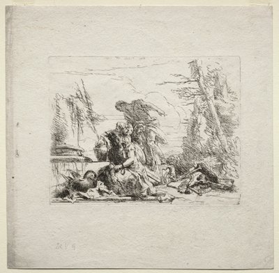 Various Caprices: The Woman in Handcuffs by Giovanni Battista Tiepolo