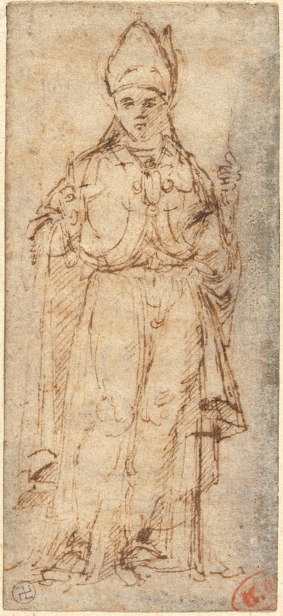 Saint Louis of Toulouse Holding a Staff by Giovanni Bellini