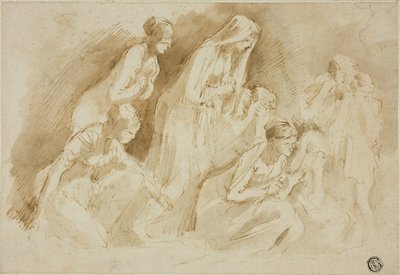 Mourners Over the Dead Christ by Giovanni Benedetto Castiglione