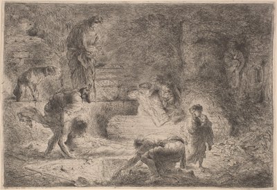 Tobit Burying the Dead by Giovanni Benedetto Castiglione