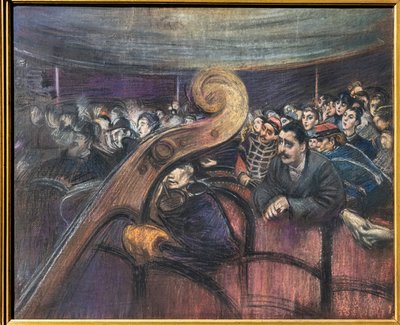At Theatre by Giovanni Boldini