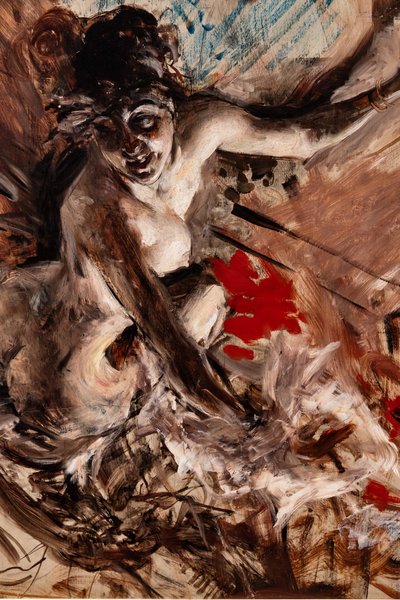 Madame de Joss (detail) by Giovanni Boldini